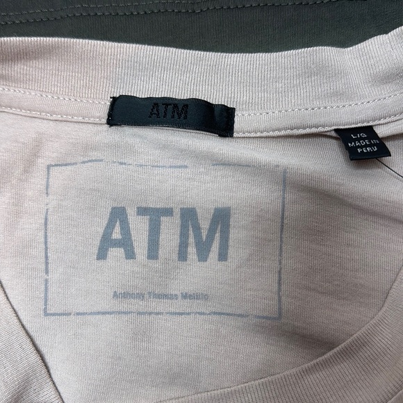 ATM Long Sleeve Quartz Flint Dip Dye Shirt Size L NWT - Picture 3 of 8